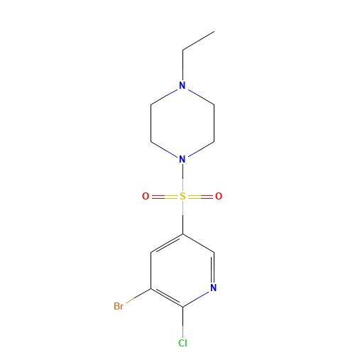 1-(5-bromo-6-chloropyridin-3-yl)sulfonyl-4-ethylpiperazine (CAS: 247582-63-4) - Related Chemical Product