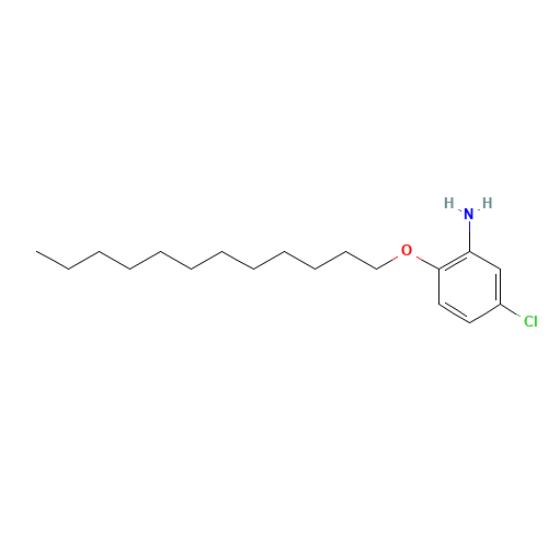 5-chloro-2-dodecoxyaniline (CAS: 208345-70-4) - Chemical Structure and Molecular Formula 