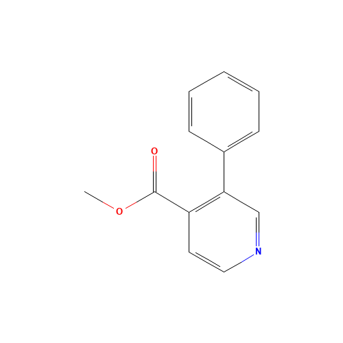 methyl 3-phenylpyridine-4-carboxylate (CAS: 850162-87-7) - Chemical Structure and Molecular Formula 