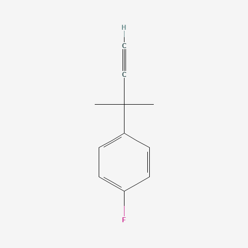 1-fluoro-4-(2-methylbut-3-yn-2-yl)benzene (CAS: 1242272-80-5) - Chemical Structure and Molecular Formula 