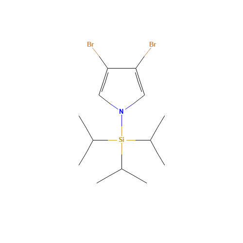 (3,4-dibromopyrrol-1-yl)-tri(propan-2-yl)silane (CAS: 93362-54-0) - Related Chemical Product