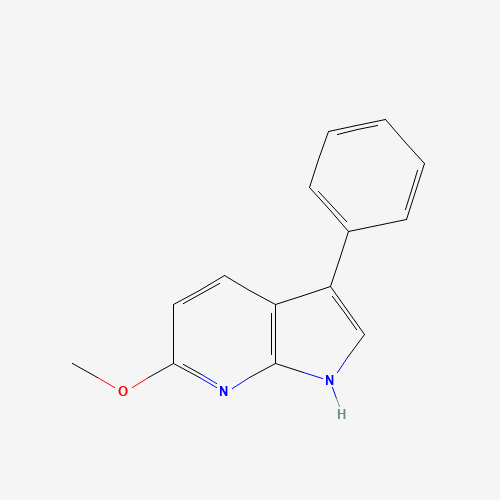 6-methoxy-3-phenyl-1H-pyrrolo[2,3-b]pyridine (CAS: 875104-52-2) - Chemical Structure and Molecular Formula 