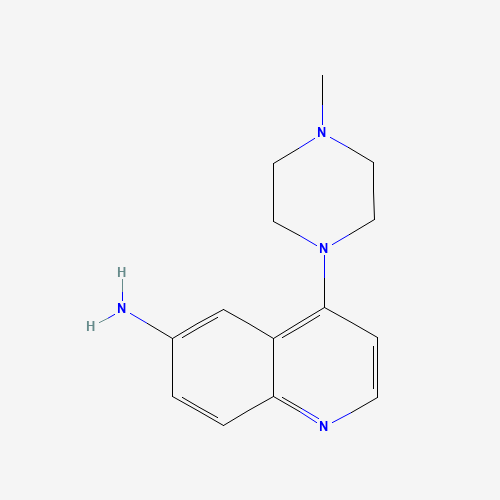 4-(4-methylpiperazin-1-yl)quinolin-6-amine (CAS: 227956-73-2) - Chemical Structure and Molecular Formula 