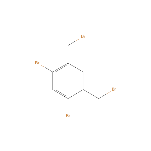 1,5-dibromo-2,4-bis(bromomethyl)benzene (CAS: 35510-03-3) - Chemical Structure and Molecular Formula 