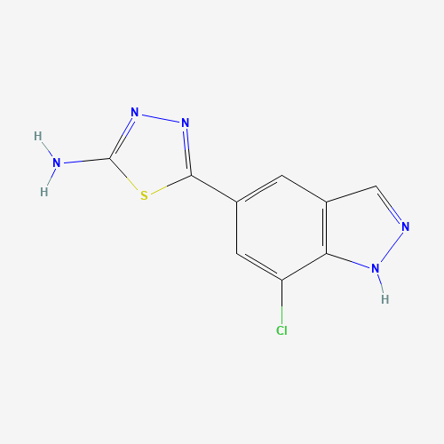 5-(7-chloro-1H-indazol-5-yl)-1,3,4-thiadiazol-2-amine (CAS: 885222-71-9) - Related Chemical Product