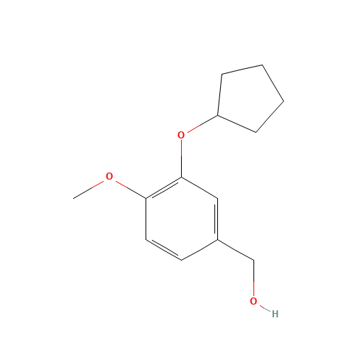 (3-cyclopentyloxy-4-methoxyphenyl)methanol (CAS: 133332-49-7) - Related Chemical Product