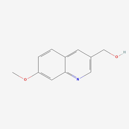 (7-methoxyquinolin-3-yl)methanol (CAS: 568594-17-2) - Chemical Structure and Molecular Formula 