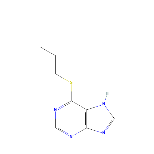 6-butylsulfanyl-7H-purine (CAS: 5069-82-9) - Related Chemical Product