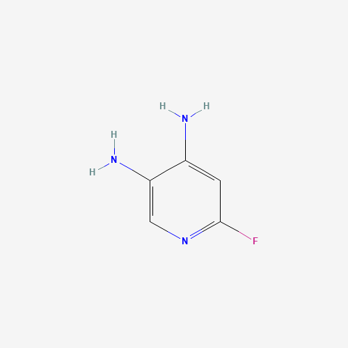 6-fluoropyridine-3,4-diamine (CAS: 60186-24-5) - Chemical Structure and Molecular Formula 