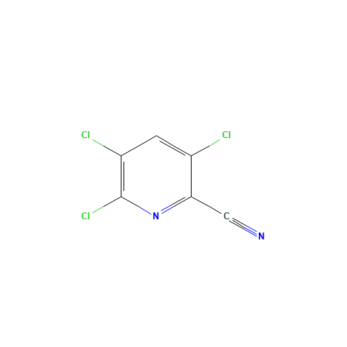3,5,6-trichloropyridine-2-carbonitrile (CAS: 38178-74-4) - Chemical Structure and Molecular Formula 