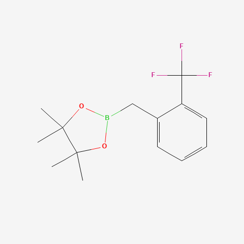 4,4,5,5-tetramethyl-2-[[2-(trifluoromethyl)phenyl]methyl]-1,3,2-dioxaborolane (CAS: 475250-54-5) - Related Chemical Product