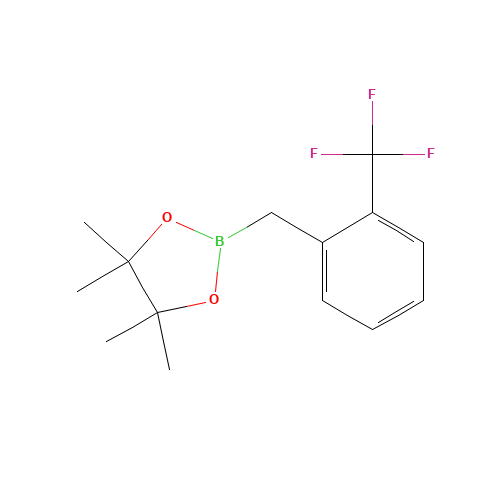 4,4,5,5-tetramethyl-2-[[2-(trifluoromethyl)phenyl]methyl]-1,3,2-dioxaborolane (CAS: 475250-54-5) - Related Chemical Product
