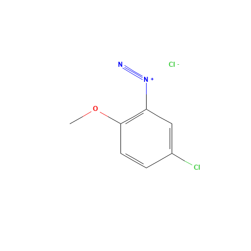 5-chloro-2-methoxybenzenediazonium;chloride (CAS: 93-34-5) - Chemical Structure and Molecular Formula 