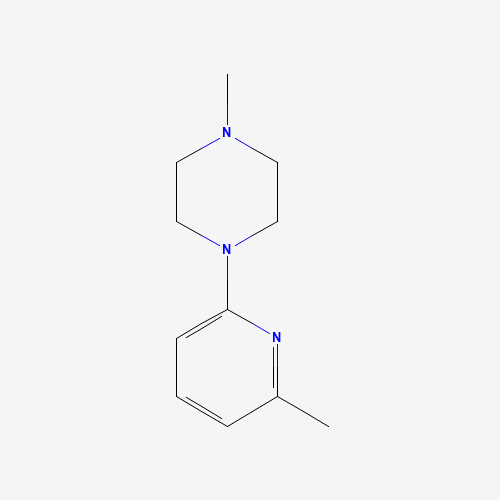 1-methyl-4-(6-methylpyridin-2-yl)piperazine (CAS: 127158-81-0) - Chemical Structure and Molecular Formula 