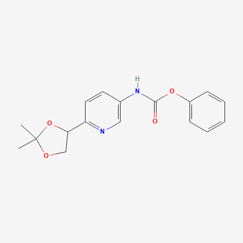 phenyl N-[6-(2,2-dimethyl-1,3-dioxolan-4-yl)pyridin-3-yl]carbamate (CAS: 1419604-71-9) - Related Chemical Product