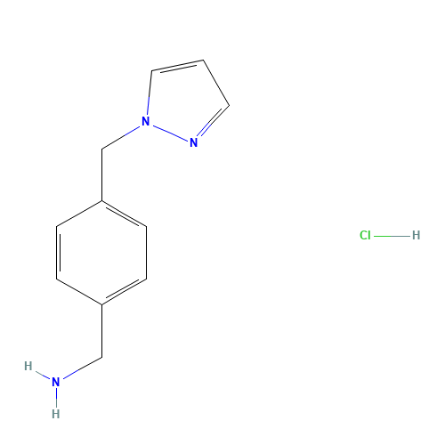 [4-(pyrazol-1-ylmethyl)phenyl]methanamine;hydrochloride (CAS: 904696-62-4) - Related Chemical Product