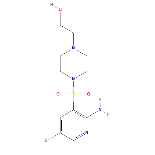2-[4-(2-amino-5-bromopyridin-3-yl)sulfonylpiperazin-1-yl]ethanol (CAS: 1086063-40-2) - Related Chemical Product