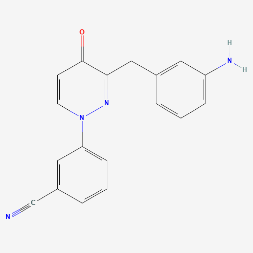 3-[3-[(3-aminophenyl)methyl]-4-oxopyridazin-1-yl]benzonitrile (CAS: 1314392-84-1) - Related Chemical Product