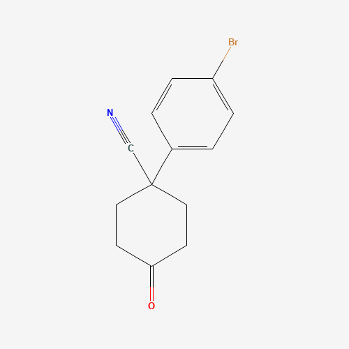 1-(4-bromophenyl)-4-oxocyclohexane-1-carbonitrile (CAS: 65619-28-5) - Related Chemical Product