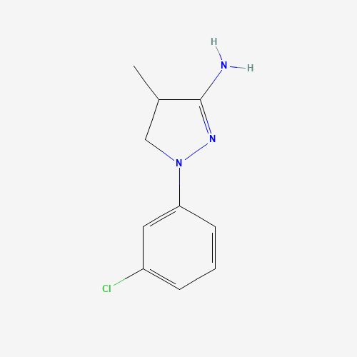 2-(3-chlorophenyl)-4-methyl-3,4-dihydropyrazol-5-amine (CAS: 77992-25-7) - Related Chemical Product