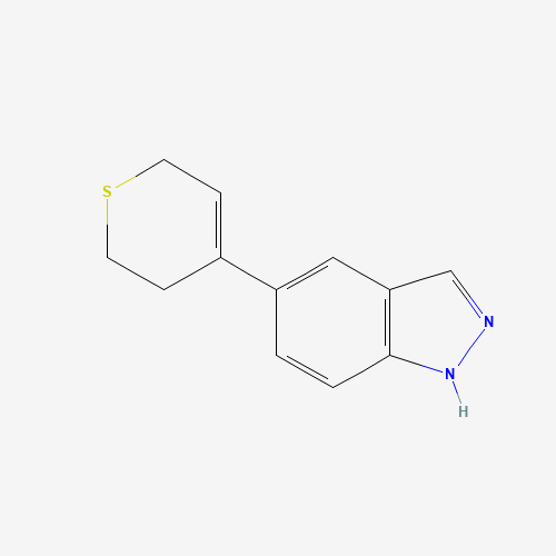 5-(3,6-dihydro-2H-thiopyran-4-yl)-1H-indazole (CAS: 885272-64-0) - Chemical Structure and Molecular Formula 