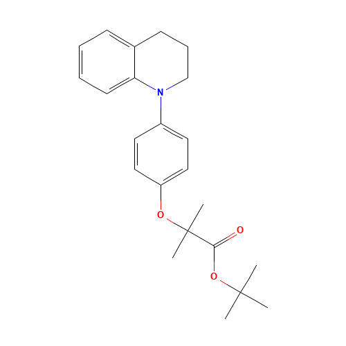 tert-butyl 2-[4-(3,4-dihydro-2H-quinolin-1-yl)phenoxy]-2-methylpropanoate (CAS: 39081-24-8) - Related Chemical Product