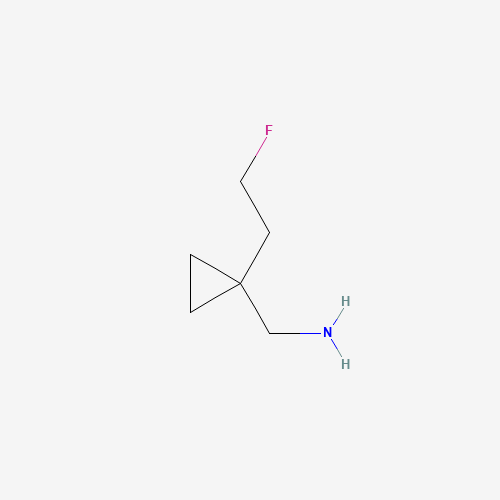 [1-(2-fluoroethyl)cyclopropyl]methanamine (CAS: 1268521-45-4) - Chemical Structure and Molecular Formula 