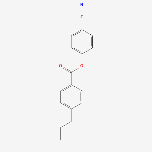 (4-cyanophenyl) 4-propylbenzoate (CAS: 56131-49-8) - Chemical Structure and Molecular Formula 
