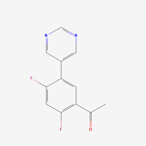 1-(2,4-difluoro-5-pyrimidin-5-ylphenyl)ethanone (CAS: 1616105-35-1) - Related Chemical Product