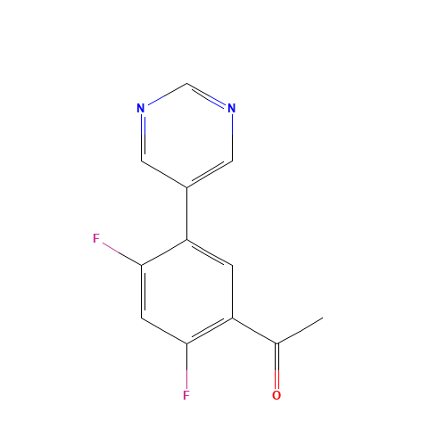 1-(2,4-difluoro-5-pyrimidin-5-ylphenyl)ethanone (CAS: 1616105-35-1) - Related Chemical Product