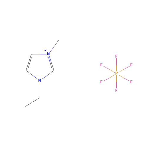 1-ethyl-3-methylimidazol-3-ium;hexafluorophosphate (CAS: 305370-81-4) - Chemical Structure and Molecular Formula 
