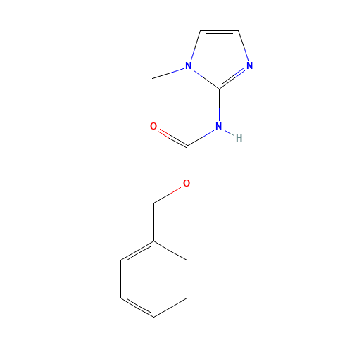 benzyl N-(1-methylimidazol-2-yl)carbamate (CAS: 164583-78-2) - Chemical Structure and Molecular Formula 