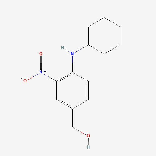[4-(cyclohexylamino)-3-nitrophenyl]methanol (CAS: 509094-02-4) - Chemical Structure and Molecular Formula 