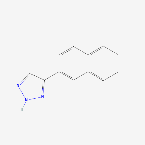 4-naphthalen-2-yl-2H-triazole (CAS: 17076-66-3) - Chemical Structure and Molecular Formula 