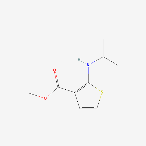 methyl 2-(propan-2-ylamino)thiophene-3-carboxylate (CAS: 859204-09-4) - Chemical Structure and Molecular Formula 