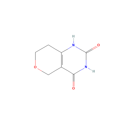 1,5,7,8-tetrahydropyrano[4,3-d]pyrimidine-2,4-dione (CAS: 1478126-83-8) - Chemical Structure and Molecular Formula 