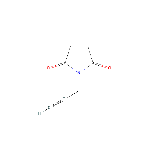 1-prop-2-ynylpyrrolidine-2,5-dione (CAS: 10478-33-8) - Chemical Structure and Molecular Formula 