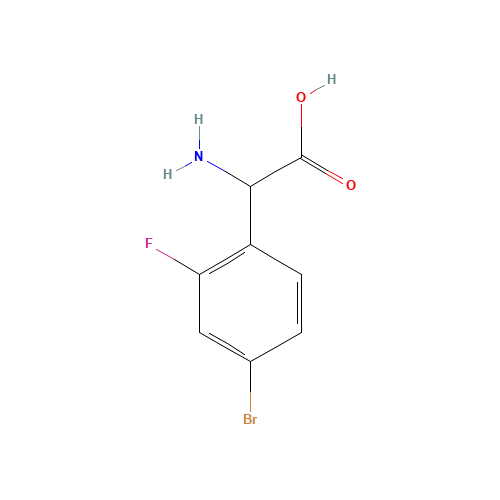 2-amino-2-(4-bromo-2-fluorophenyl)acetic acid (CAS: 500696-05-9) - Related Chemical Product