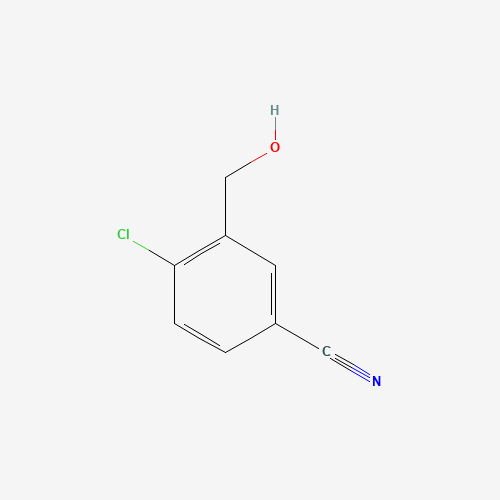 4-chloro-3-(hydroxymethyl)benzonitrile (CAS: 105191-40-0) - Chemical Structure and Molecular Formula 