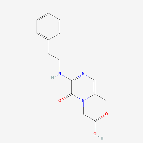 2-[6-methyl-2-oxo-3-(2-phenylethylamino)pyrazin-1-yl]acetic acid (CAS: 199296-29-2) - Related Chemical Product
