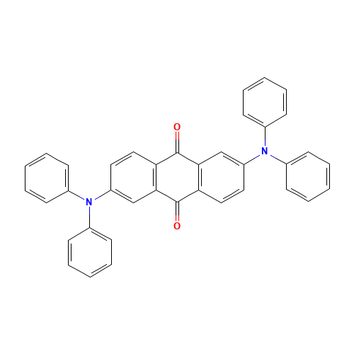 2,6-bis(N-phenylanilino)anthracene-9,10-dione (CAS: 868850-50-4) - Chemical Structure and Molecular Formula 