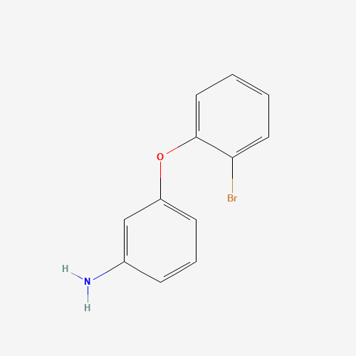 3-(2-bromophenoxy)aniline (CAS: 850621-01-1) - Chemical Structure and Molecular Formula 