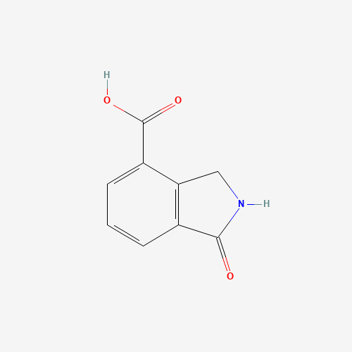 1-oxo-2,3-dihydroisoindole-4-carboxylic acid (CAS: 1261740-37-7) - Chemical Structure and Molecular Formula 