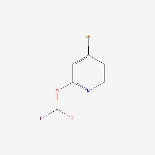 4-bromo-2-(difluoromethoxy)pyridine (CAS: 832735-56-5) - Chemical Structure and Molecular Formula 