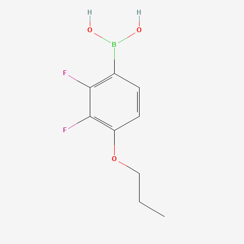(2,3-difluoro-4-propoxyphenyl)boronic acid (CAS: 212837-49-5) - Chemical Structure and Molecular Formula 