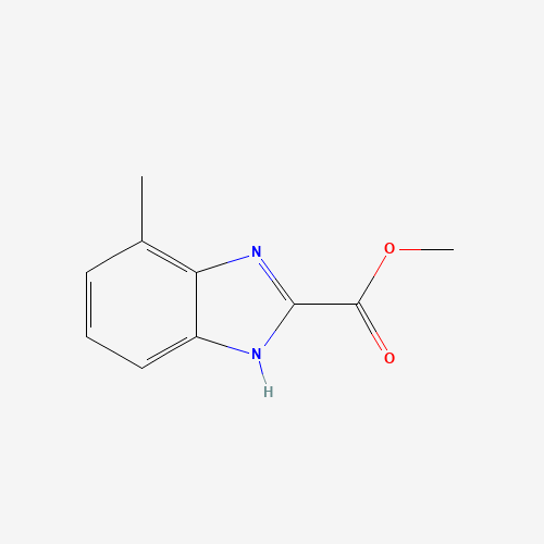 methyl 4-methyl-1H-benzimidazole-2-carboxylate (CAS: 87836-36-0) - Chemical Structure and Molecular Formula 