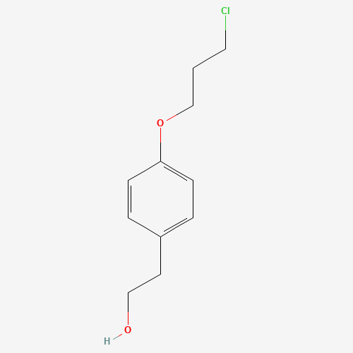 2-[4-(3-chloropropoxy)phenyl]ethanol (CAS: 955359-96-3) - Chemical Structure and Molecular Formula 
