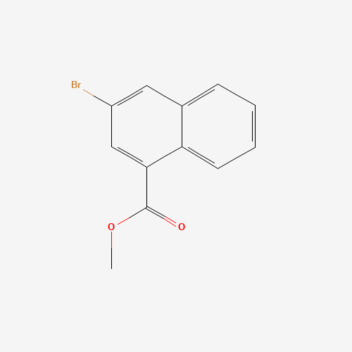 methyl 3-bromonaphthalene-1-carboxylate (CAS: 16650-63-8) - Chemical Structure and Molecular Formula 