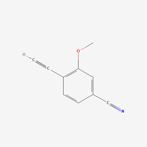 4-ethynyl-3-methoxybenzonitrile (CAS: 914105-99-0) - Chemical Structure and Molecular Formula 