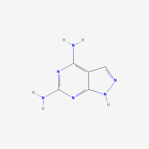 1H-pyrazolo[3,4-d]pyrimidine-4,6-diamine (CAS: 5413-80-9) - Chemical Structure and Molecular Formula 
